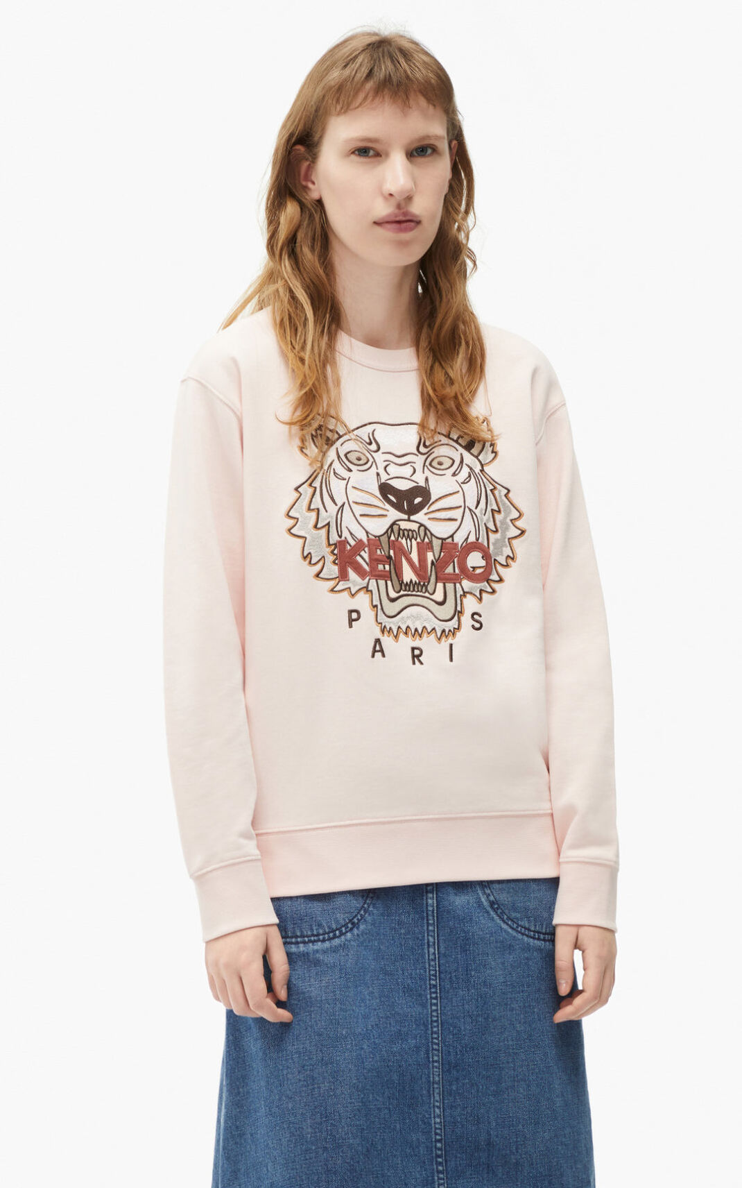 Kenzo Tiger Sudadera Mujer Rosas | 8039247-UC